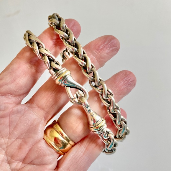 David Yurman 8mm and 16.5-inch Silver Necklace - Picture 3 of 7